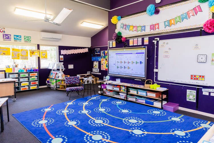interior of classroom