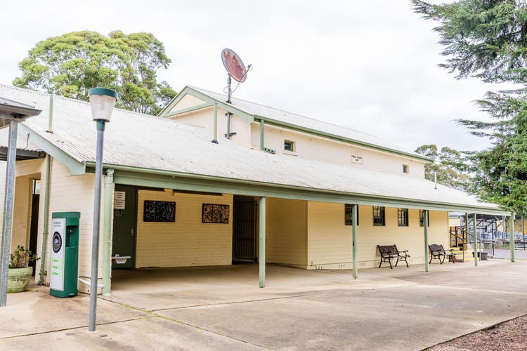 outside of school library